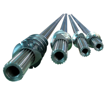 Screw shafts for twin screws